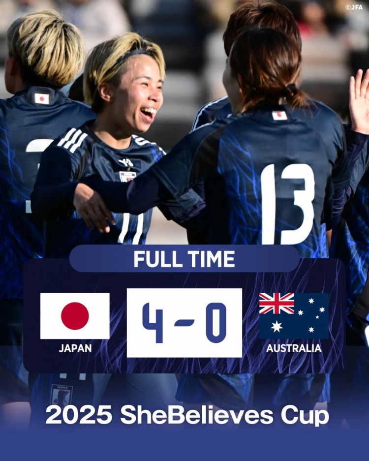 熱身賽日本女足4-0澳大利亞女足，田中美南2射1傳&長谷川唯任隊(duì)長