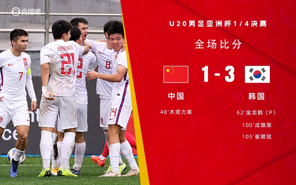  復(fù)仇！U22國足絕殺復(fù)仇韓國，2年前U20亞洲杯加時憾負無緣世青賽