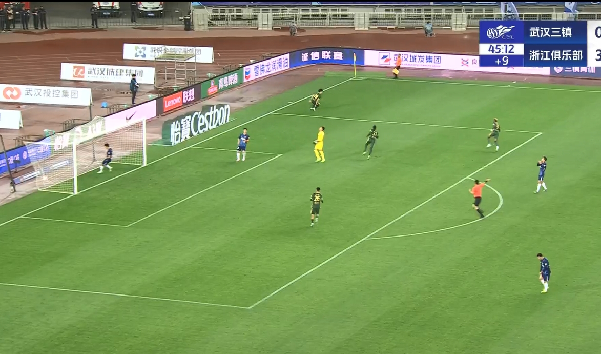  18歲王鈺棟中超處子球！三鎮(zhèn)后防白給，浙江半場4-0領(lǐng)先