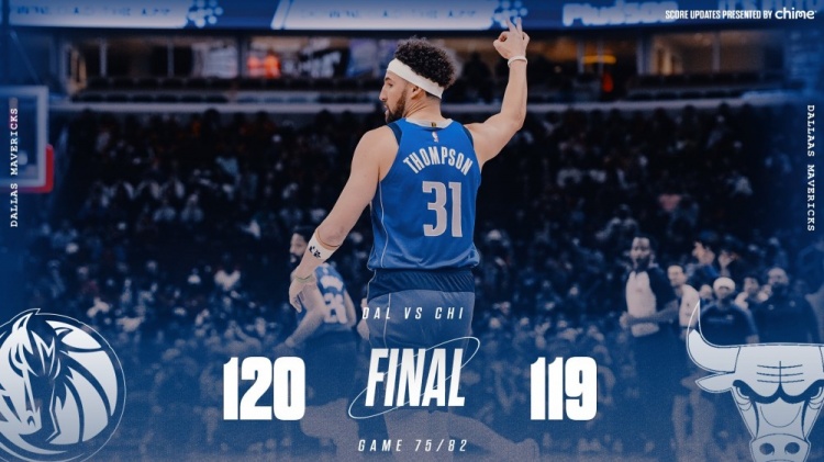  險勝公牛！獨(dú)行俠官方曬贏球海報 克萊成為封面人物