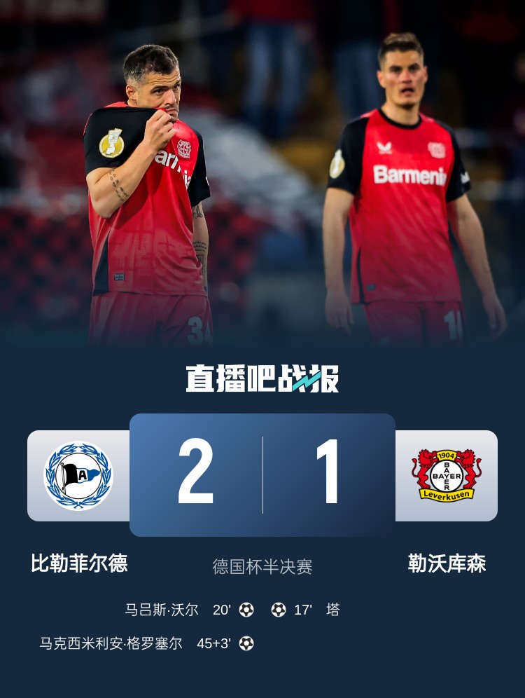  比勒菲爾德是史上第4支晉級德國杯決賽的德丙球隊(duì)，此前3隊(duì)未奪冠